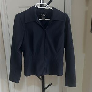 H&G Women's Navy Zip-Up
